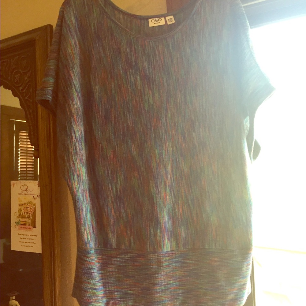 multi colored sweater